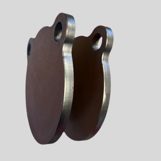Cibles de tir en acier Hardox 500 - 150x150mm X2 10mm d'épaisseur