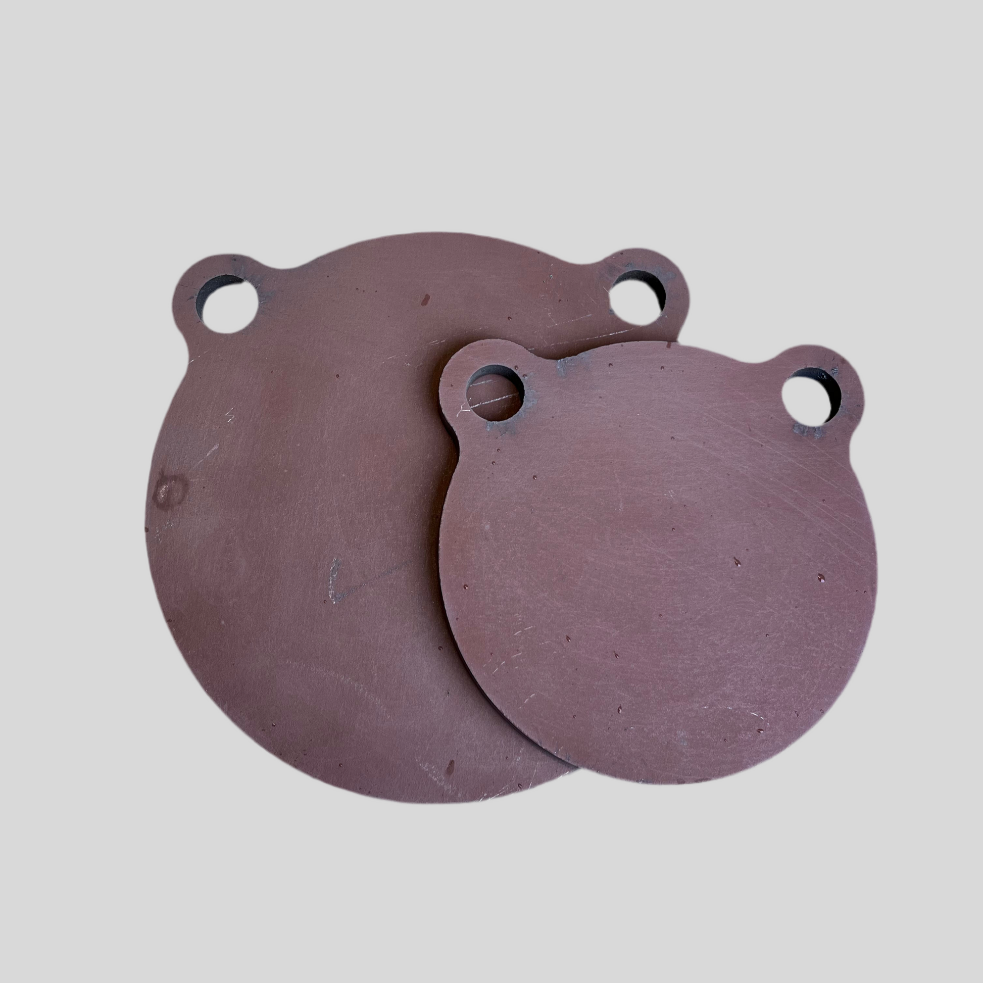 Cibles de tir en acier Hardox 500 – 200x200mm et 150x150mm 10mm d'épaisseur