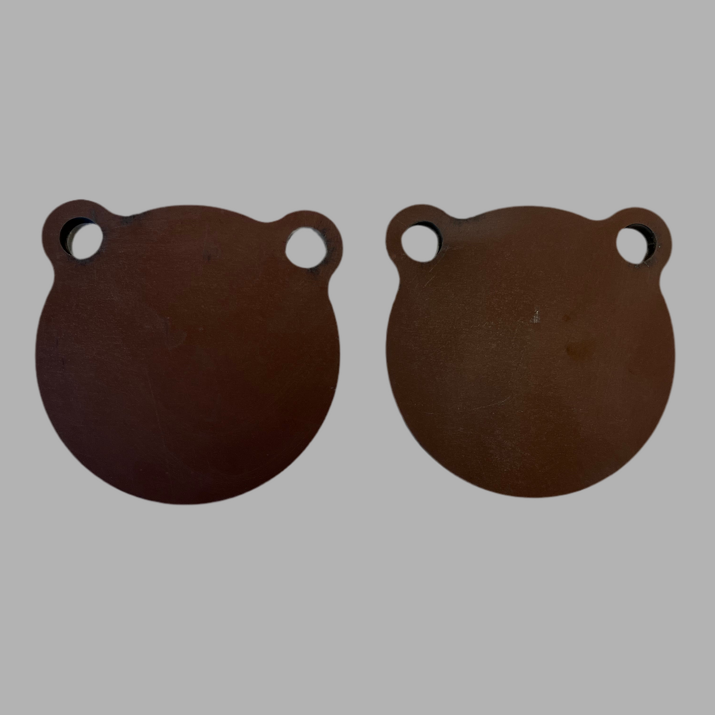 Cibles de tir en acier Hardox 500 - 150x150mm X2 10mm d'épaisseur