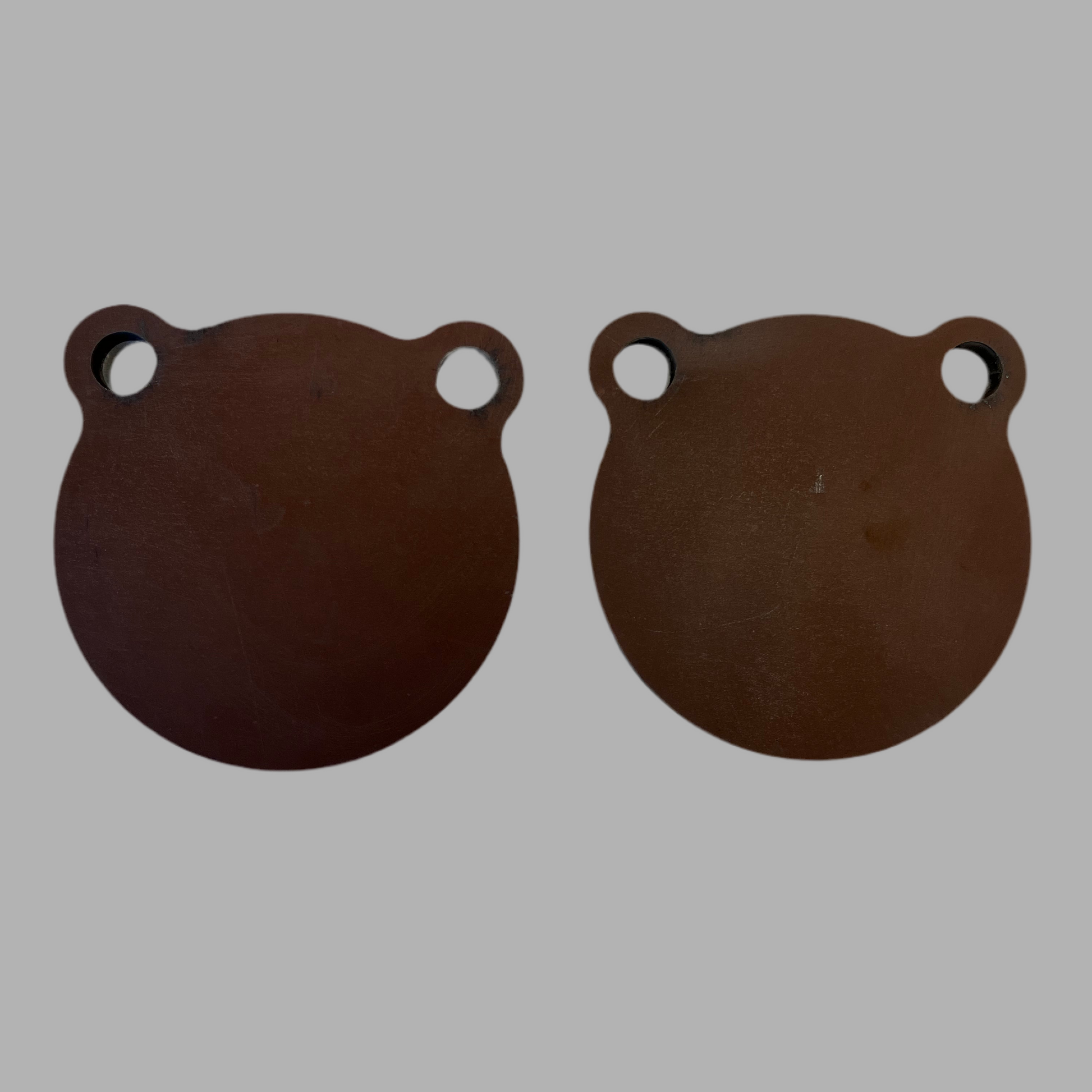 Cibles de tir en acier Hardox 500 - 150x150mm X2 10mm d'épaisseur